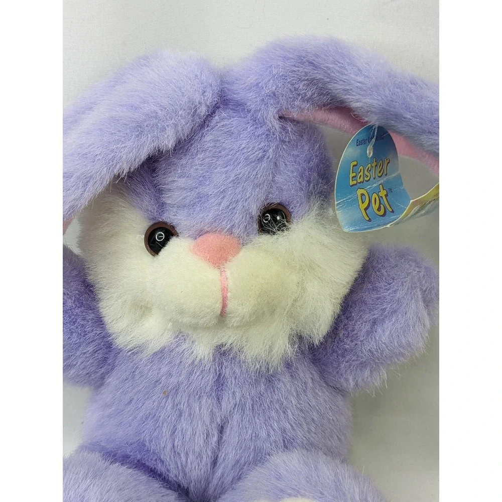 Easter Pet Purple Rabbit Bunny Plush Sits 7 Inch Easter Unlimited Stuffed Animal